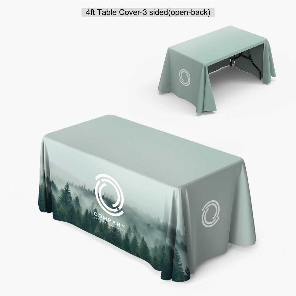 4ft Table Cover (Open Back)
